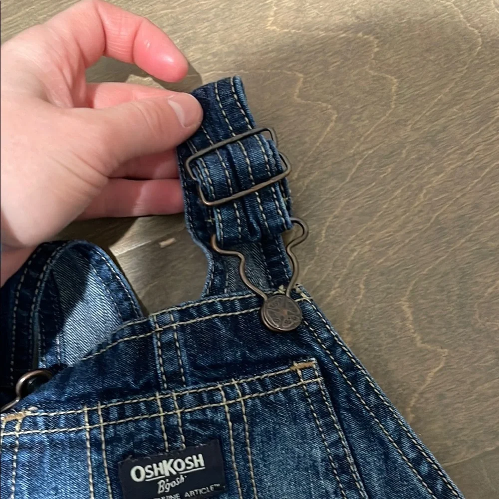 18M Unisex OshKosh B'gosh Blue Denim Overalls